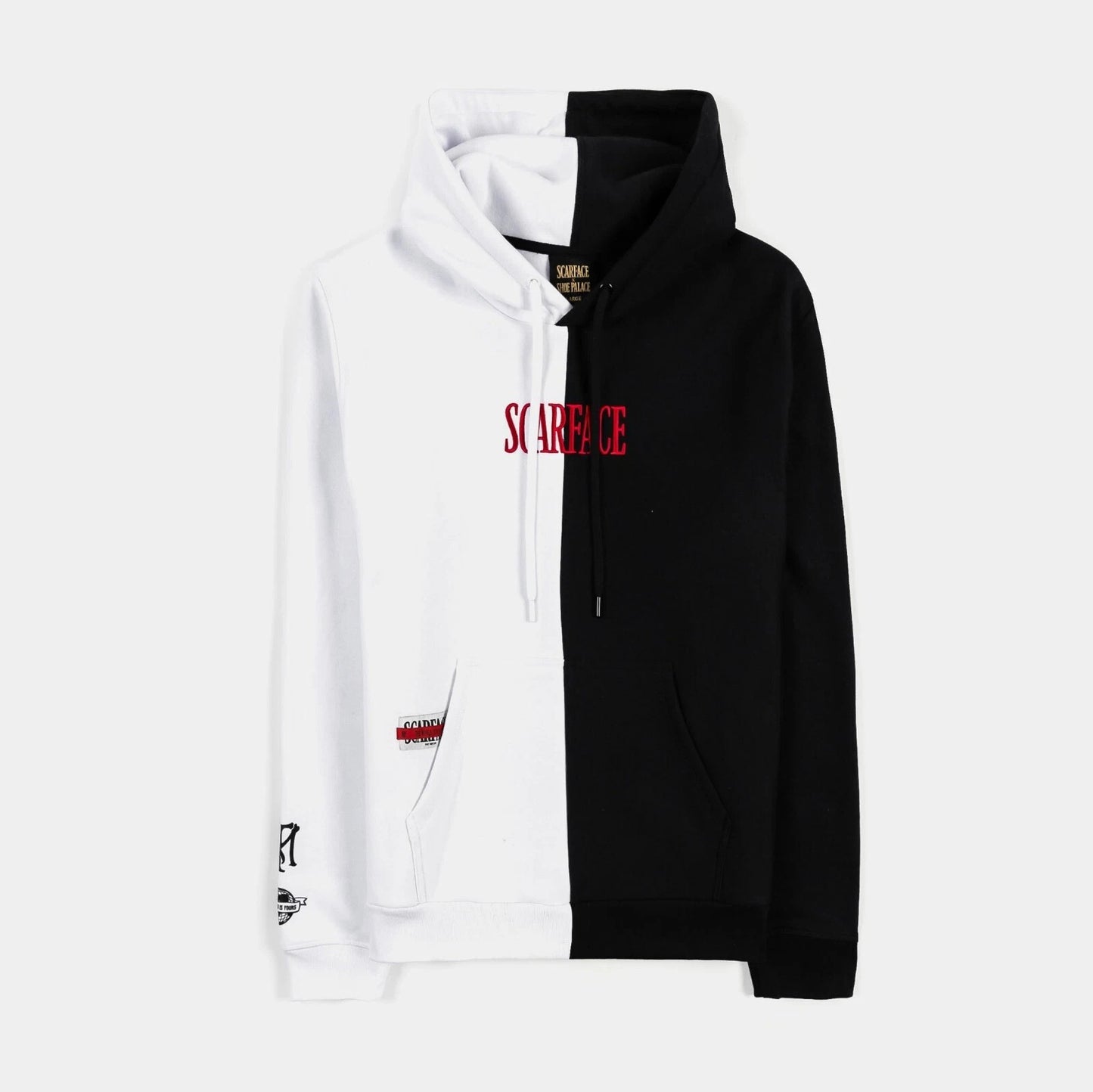 Scarface TWIY Split Pullover Hoodie Tony Montana Al Pacino Graphic Streetwear