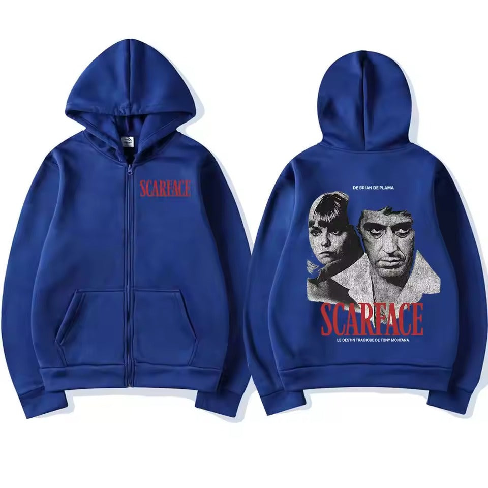 Scarface Hoodie – Streetwear Pullover with Graphic Hoodie Oversized Unisex Sweatshirt