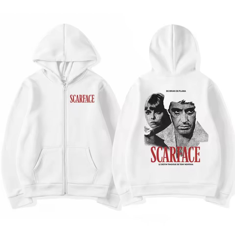 Scarface Hoodie – Streetwear Pullover with Graphic Hoodie Oversized Unisex Sweatshirt
