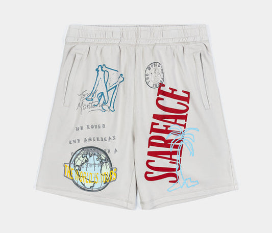 Scarface Post Card Graphic Hybrid Shorts – Casual Summer Outfit
