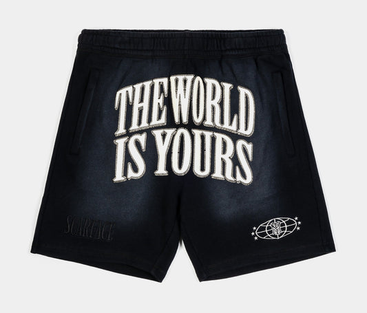 Scarface The World Is Yours Faded Shorts