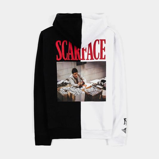 Scarface TWIY Split Pullover Hoodie Tony Montana Al Pacino Graphic Streetwear