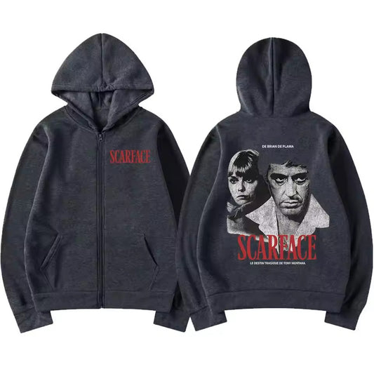 Scarface Hoodie – Streetwear Pullover with Graphic Hoodie Oversized Unisex Sweatshirt