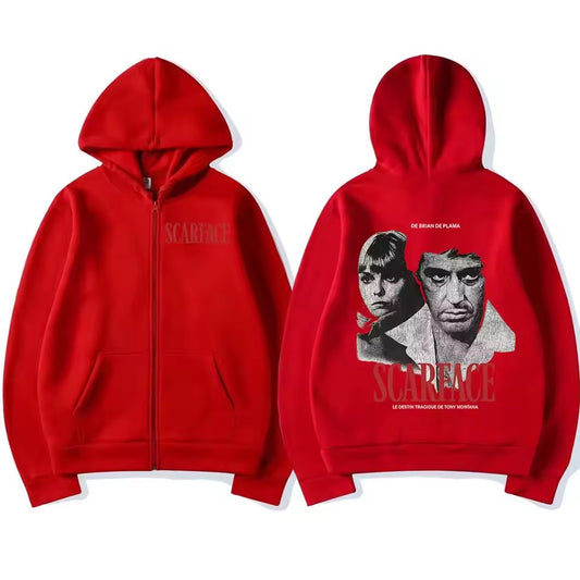 Scarface Hoodie – Streetwear Pullover with Graphic Hoodie Oversized Unisex Sweatshirt